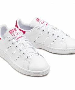 Footwear Adidas - Stan Smith J B32703 Ftwwht/Ftwwht/Bopink -shoes guess-shop 0000198611415 05 pl