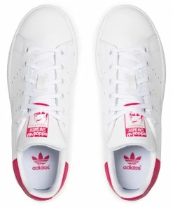 Footwear Adidas - Stan Smith J B32703 Ftwwht/Ftwwht/Bopink -shoes guess-shop 0000198611415 06 pl