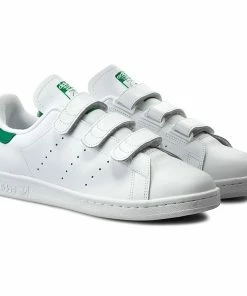 Shoes Adidas - Stan Smith CF S75187 Ftwwht/Ftwwht/Green -shoes guess-shop 0000198624415 adidas s75187 ftwwht ftwwht green anp 02