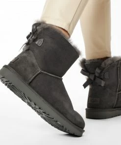 Shoes UGG - W Mini Bailey Bow II 1016501 W/Grey -shoes guess-shop 0000198997243