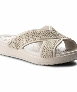 Slides CROCS - Crocssloane Embellished Xstrap 204084 Platinum