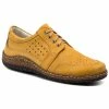 Shoes WALDI - 0708 Żółty Nubuk