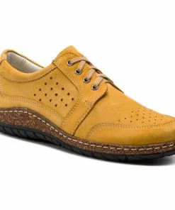 Shoes WALDI - 0708 Żółty Nubuk