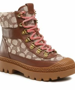 Ankle Boots Coach - Talia Jacquard CE314 Coco/Maple