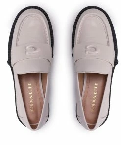 Loafers Coach - Leah Loafer CB990 Chalk -shoes guess-shop loafers coach leah loafer cb990 chalk 4