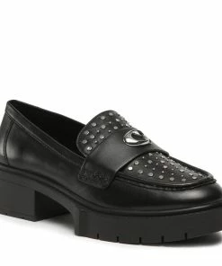 Loafers Coach - Leela Stud Leather CE309 Black