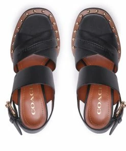 Sandals Coach - Callie Leather CE285 Black -shoes guess-shop sandals coach callie leather ce285 black 4