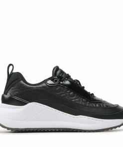 Trainers Calvin Klein - Chunky Internal Wedge Mono Mix Seasonal Black Mono 0GK -shoes guess-shop trainers calvin klein chunky internal wedge mono mix seasonal black mono 0gk 1