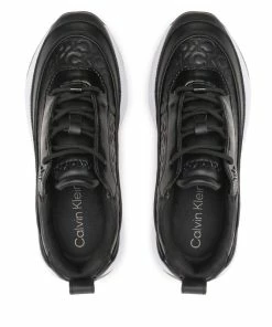 Trainers Calvin Klein - Chunky Internal Wedge Mono Mix Seasonal Black Mono 0GK -shoes guess-shop trainers calvin klein chunky internal wedge mono mix seasonal black mono 0gk 4