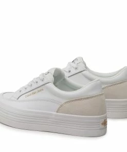 Trainers Calvin Klein Jeans - Vulc Flatf Low Cut Mix Material YW0YW00864 White YBR -shoes guess-shop trainers calvin klein jeans vulc flatf low cut mix material yw0yw00864 white ybr 2