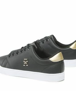 Trainers Tommy Hilfiger - Essential Th Gold Sneaker FW0FW07043 Black BDS -shoes guess-shop trainers tommy hilfiger essential th gold sneaker fw0fw07043 black bds 2