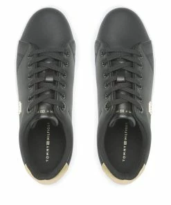 Trainers Tommy Hilfiger - Essential Th Gold Sneaker FW0FW07043 Black BDS -shoes guess-shop trainers tommy hilfiger essential th gold sneaker fw0fw07043 black bds 4