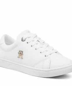 Trainers Tommy Hilfiger - Essential Th Logo Sneaker FW0FW06905 White YBR
